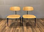 2x Vintage Dutch Design eetkamerstoelen, Ophalen, Gebruikt, Twee