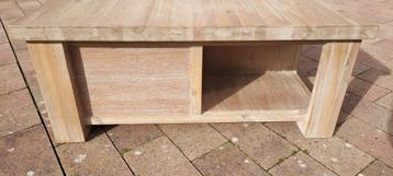 Acacia Houten Salontafel 90x90cm - 2 Laden beschikbaar voor biedingen