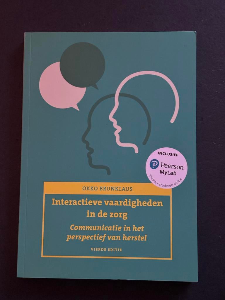 Interactieve vaardigheden in de zorg - Okko Brunklaus, Ophalen of Verzenden, Zo goed als nieuw, HBO