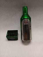 Klein flesje en bierbakje Heineken, Verzamelen, Ophalen of Verzenden, Gebruikt, Overige typen, Heineken