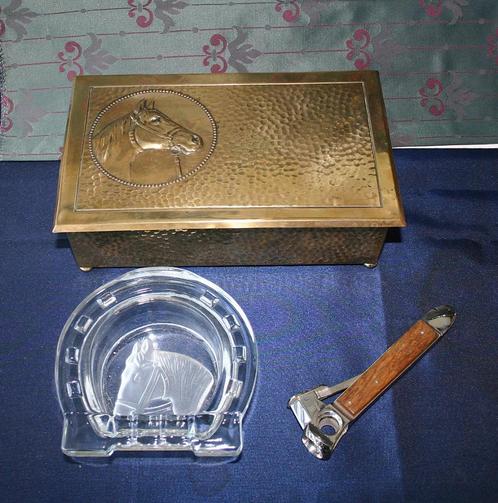 Rookset met paard thema, Antiek en Kunst, Antiek | Overige Antiek, Ophalen of Verzenden