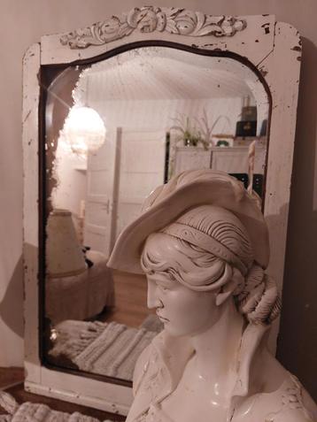 Brocante Spiegel met Patina beschikbaar voor biedingen