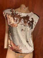 10 Days top met lovertjes maat S origineel zgan, G, Bruin, G, 10days