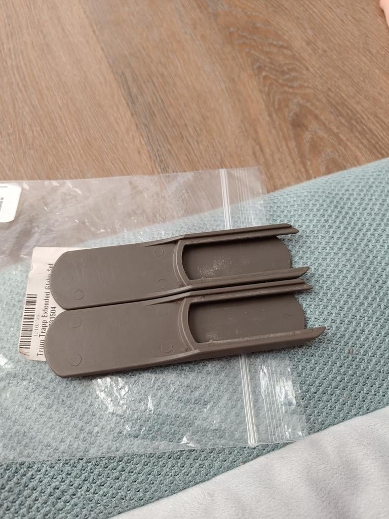 Tripp Trapp extended glider set - taupe/bruin, Kinderen en Baby's, Kinderstoelen, Ophalen of Verzenden, Gebruikt, Meegroeistoel