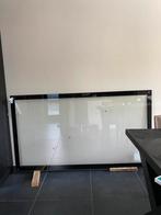 Glazen plaat met zwarte lijst, Doe-het-zelf en Verbouw, Glas en Ramen, Overige typen, Nieuw, Ophalen of Verzenden, 160 cm of meer