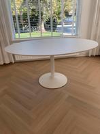 Ovale eettafel van Tenzo wit, Ophalen, 100 tot 150 cm, Zo goed als nieuw, 150 tot 200 cm