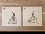 2x vintage Gazelle tegels, Ophalen of Verzenden, Zo goed als nieuw