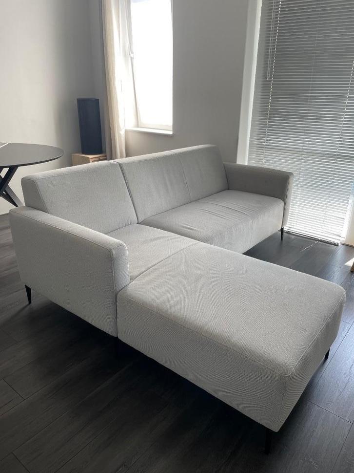 Bankstel chaise longue 3zits, Huis en Inrichting, Banken | Bankstellen, Gebruikt, Hoekbank, Driepersoons, 200 tot 250 cm, Minder dan 75 cm