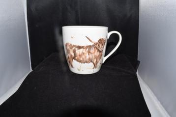 Oorbekers Schotse Hooglander Country Life servies beschikbaar voor biedingen