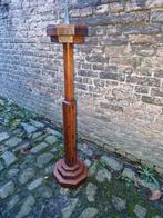 Antieke Art Deco Eiken Kandelaar, Ophalen of Verzenden