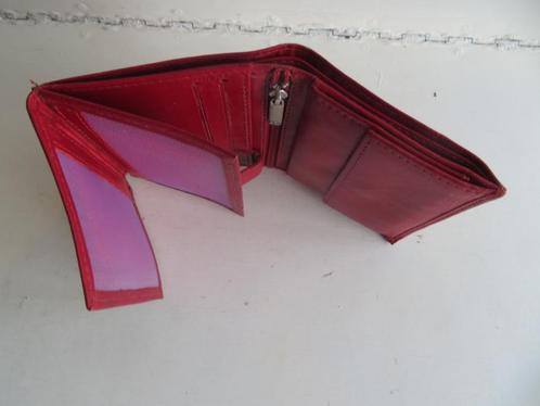 DR Amsterdam Rode leren portemonnee veel vakjes voor pasjes, Sieraden, Tassen en Uiterlijk, Portemonnees, Overige merken, Rood