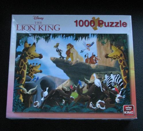 Puzzel 1000 stukjes. The Lion King. Merk : King, Hobby en Vrije tijd, Denksport en Puzzels, Gebruikt, Legpuzzel, 500 t/m 1500 stukjes