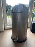 Wesco prullenbak grijs kickboy, Huis en Inrichting, Ophalen, Overige materialen, Gebruikt, Met pedaal