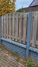 18 mtr Hard houten schutting met Betonpalen en Platen, Tuin en Terras, Schuttingen, 6 meter of meer, Ophalen of Verzenden, Hout