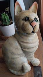 Houten poes, Ophalen of Verzenden, Zo goed als nieuw