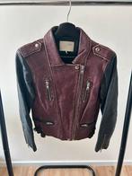 Tigha HERO varsity jacket leather wool – S, Ophalen of Verzenden, Gedragen, Zwart