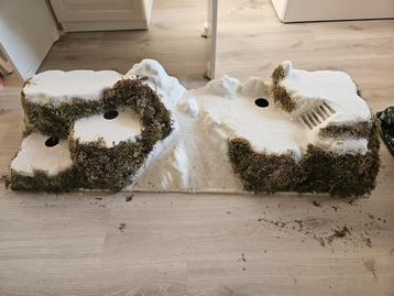 Landschap voor kersthuisjes beschikbaar voor biedingen