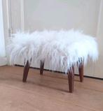 Vintage voetenbankje krukje poef hocker voetenbank pootjes, Minder dan 50 cm, Gebruikt, Minder dan 50 cm, Ophalen of Verzenden