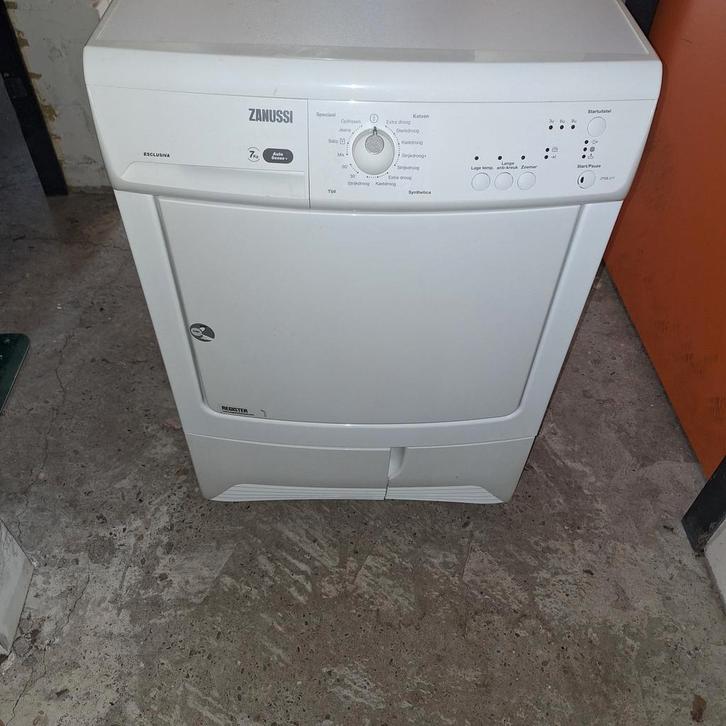 Zanussi Wasdroger - ZTEB277 (bezorging), Witgoed en Apparatuur, Wasdrogers, Zo goed als nieuw, Condens, Voorlader, 6 tot 8 kg