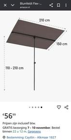 Blumfeldt Flex-Shade XL Parasol - Donkergrijs, Ophalen of Verzenden, Nieuw