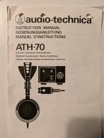 audio technica ath 70 elektrostaat, Ophalen of Verzenden