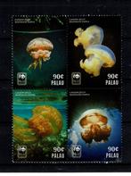 palau 2014 pf wwf serie kwallen zeeleven, Ophalen of Verzenden, Postfris, Dier of Natuur