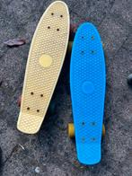 Mini Skateboard - kind - blauw / geel - rijden soepel, Ophalen, Gebruikt, Kinderen