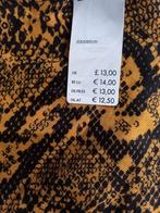 Brede Lange Maxi Sjaal 80x200cm okergeel/zwart, Kleding | Dames, Mutsen, Sjaals en Handschoenen, Hema, Ophalen of Verzenden, Nieuw
