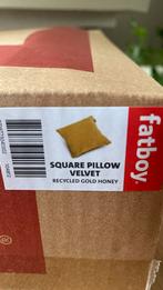 Fatboy square pillow velvet recycled gold honey, Nieuw, Rond, Ophalen of Verzenden