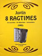 Scot Joplin. 8 Ragtimes. Accordeon. Nieuwstaat ongebruikt., Muziek en Instrumenten, Bladmuziek, Ophalen of Verzenden, Zo goed als nieuw