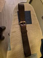 Vintage Lederen Riem - Bruin, Kleding | Heren, Riemen en Ceinturen, Echt leder, Minder dan 95 cm, Ophalen of Verzenden, Riem of Ceintuur
