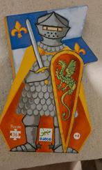 Djeco Ridder Puzzel - 36 Stukjes, Zo goed als nieuw, Van hout, 4 tot 6 jaar, Meer dan 50 stukjes