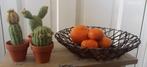 Hele aparte schaal van metaal en wilg, Huis en Inrichting, Overige materialen, Schaal, Rond, Ophalen of Verzenden