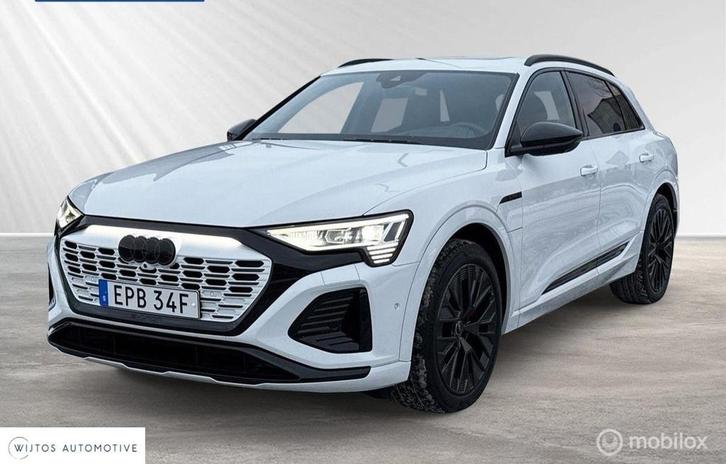 Audi Q8 e-tron 55 quattro S Edition 115 kWh, B&O, leer, pano, Auto's, Audi, Bedrijf, Te koop, Q8 e-tron, 360° camera, 4x4, ABS