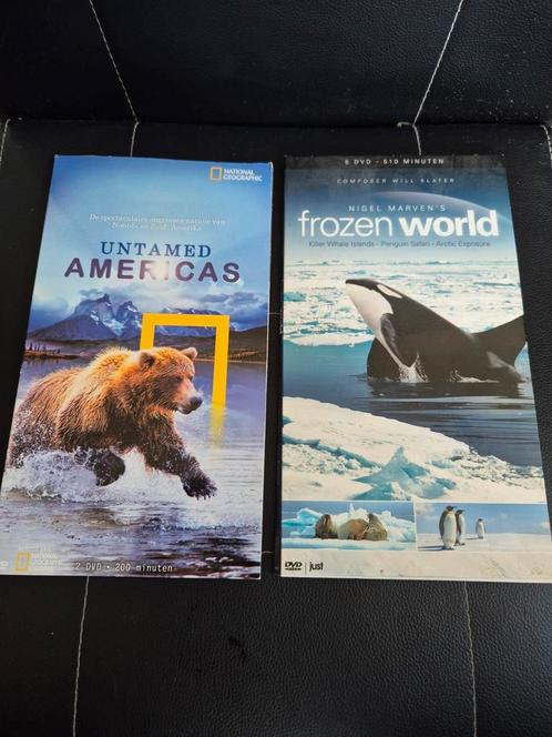 Frozen world en untamed americas, Cd's en Dvd's, Dvd's | Documentaire en Educatief, Zo goed als nieuw, Natuur, Alle leeftijden