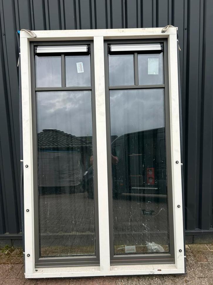 Hardhouten kozijn met deur, Doe-het-zelf en Verbouw, Kozijnen en Schuifpuien, Nieuw, Deurkozijn, Hout, 225 cm of meer, 150 tot 225 cm