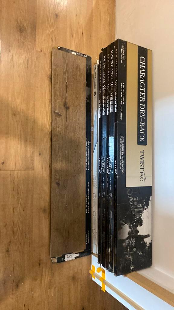 PVC Vloer - 20m2, Doe-het-zelf en Verbouw, Vloerdelen en Plavuizen, Zo goed als nieuw, Vloerdelen of -planken, Kunststof, 150 cm of meer