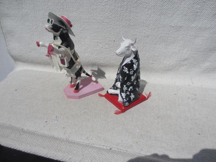 2 beeldjes COW PARADE, Verzamelen, Beelden en Beeldjes, Gebruikt, Dier, Ophalen of Verzenden