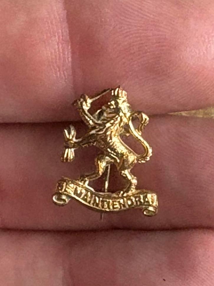 speldje leeuw Spitfire fund 1940 Prins Bernard, Verzamelen, Militaria | Tweede Wereldoorlog, Overige soorten, Embleem of Badge