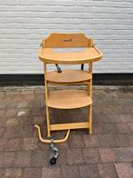 Te koop kinderstoel hout met extra beugel, Ophalen, Zo goed als nieuw, Meegroeistoel