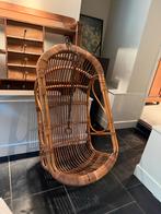 Rotan Hangstoel met Ketting, Ophalen, Gebruikt, Bruin, Riet of Rotan
