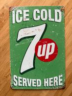 Vintage 7up Reclamebord 30 bij 20, Verzamelen, Merken en Reclamevoorwerpen, Ophalen of Verzenden, Gebruikt, Reclamebord