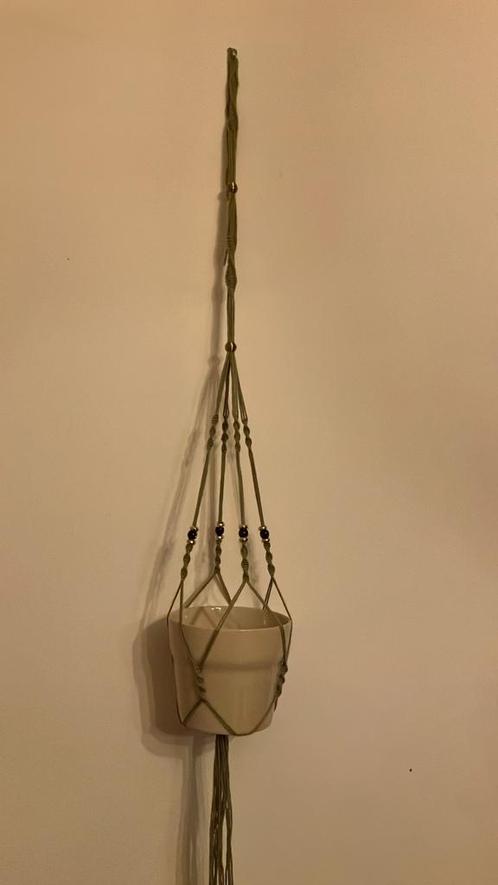 Handgemaakte plantenhanger, Huis en Inrichting, Kamerplanten, Overige soorten, Minder dan 100 cm, Ophalen of Verzenden