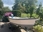 Polyester bootje met 6pk motor en trailer, Ophalen, Gebruikt, Minder dan 10 pk, Tot 6 meter