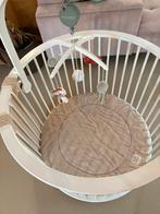 Mooie witte ronde box te koop, Kinderen en Baby's, Boxen, Ophalen, Zo goed als nieuw, Rond, Boxkleed