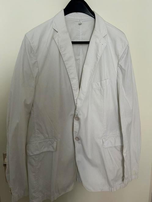 Zomercolbert STRELLSON maat 56 ecru jatoen nuet gevoerd, Kleding | Heren, Kostuums en Colberts, Gedragen, Maat 56/58 (XL), Wit