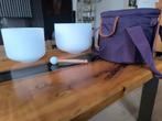 Kristallen Klankschalen set van 2 en draagtas!, Ophalen of Verzenden, Nieuw, Melodische percussie