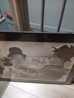 Vintage Laurel & Hardy Foto in Lijst, Ophalen of Verzenden, Zo goed als nieuw, Minder dan 50 cm, Minder dan 50 cm