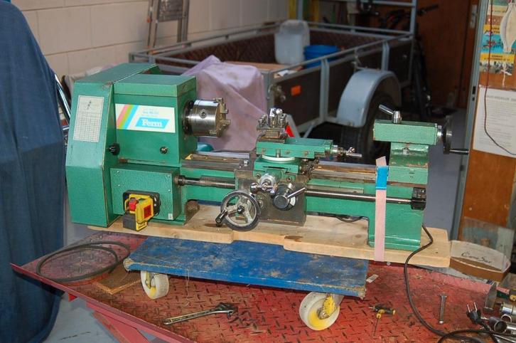 Draaibank Ferm MD 350, Doe-het-zelf en Verbouw, Draaibanken, Gebruikt, Metaaldraaibank, Minder dan 500 mm, Ophalen