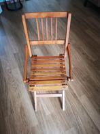 Vintage Brevetti Reguitti inklapbare stoel jaren '30, Huis en Inrichting, Stoelen, Gebruikt, Bruin, Vintage, Ophalen of Verzenden